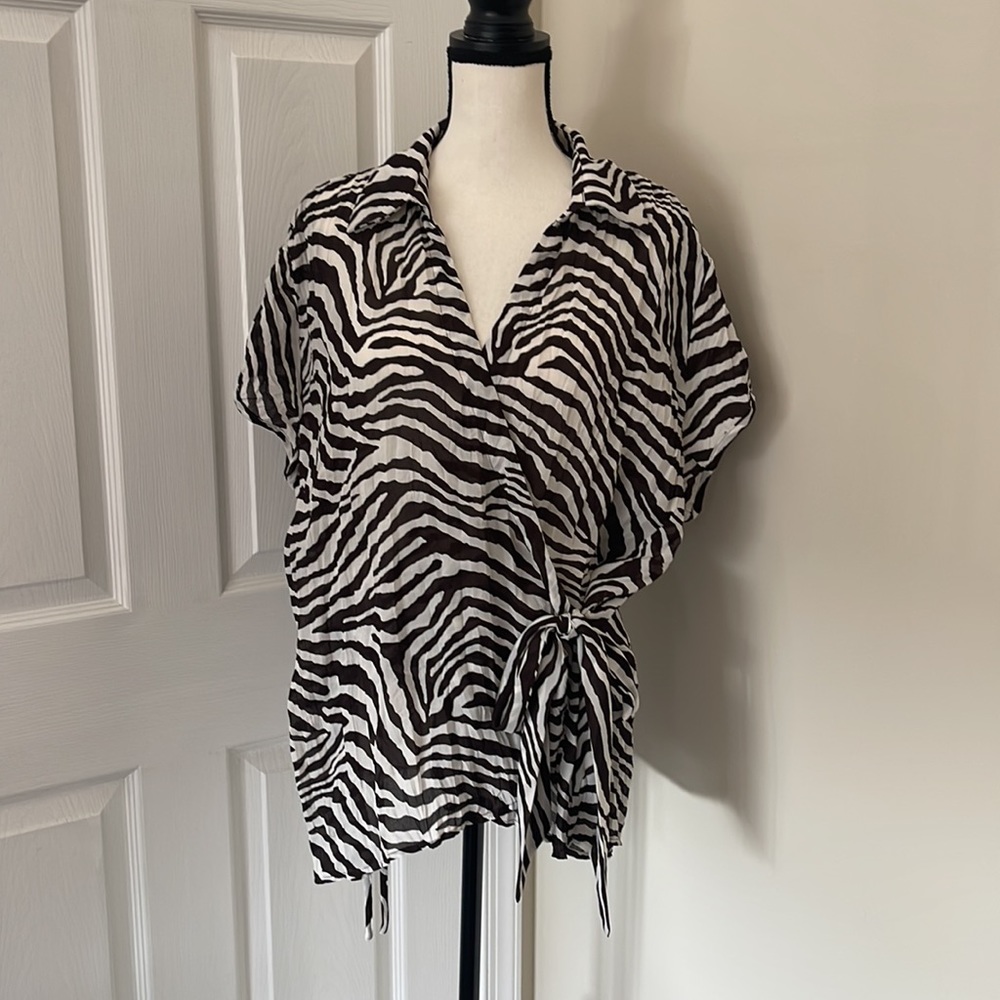 Sunny Leigh wrap blouse